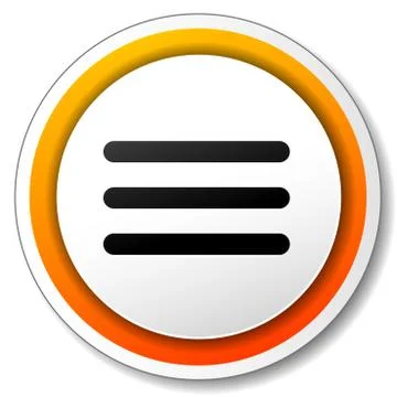 Menu orange icon Stock Illustration