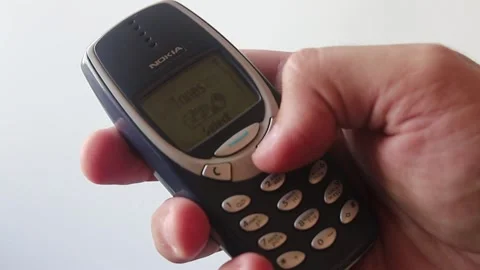 Menu In Outmoded Nokia 3310 Stock Footage 158317967