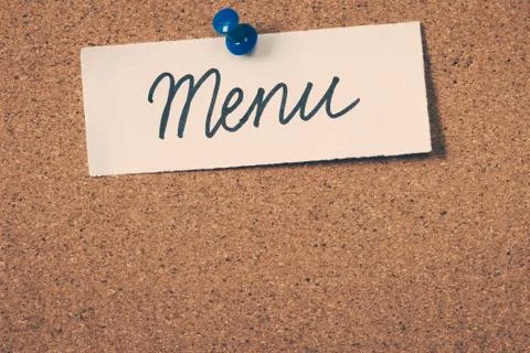 Menu Stock Photos