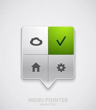 Menu pointer Ilustración de archivo
