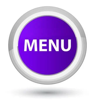 Menu prime purple round button Stock Illustration