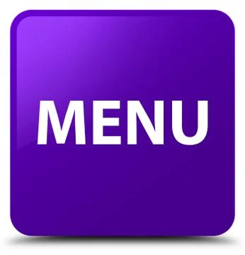 Menu purple square button Stock Illustration