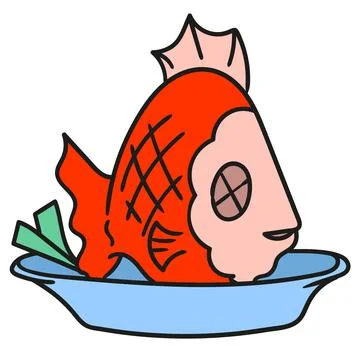 A menu of red snapper Stock Illustration
