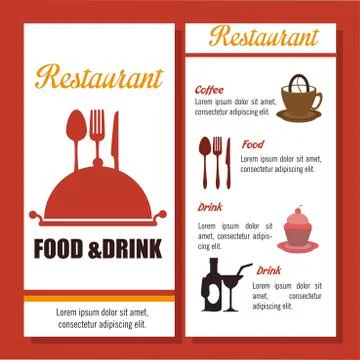 Menu restaurant cover icon Stock Illustration
