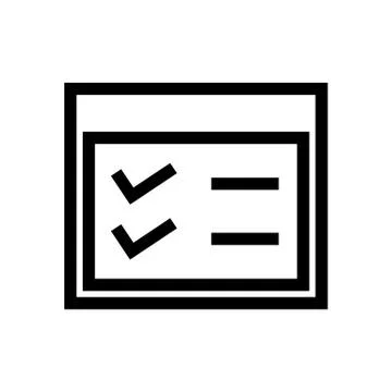 Menu Settings List icon Stock Illustration
