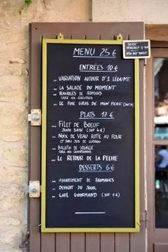 Menu sign Foto stock