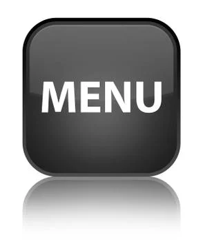 Menu special black square button Stock Illustration