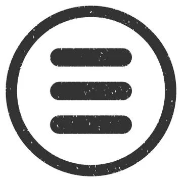 Menu Stack Icon Rubber Stamp Stock Illustration