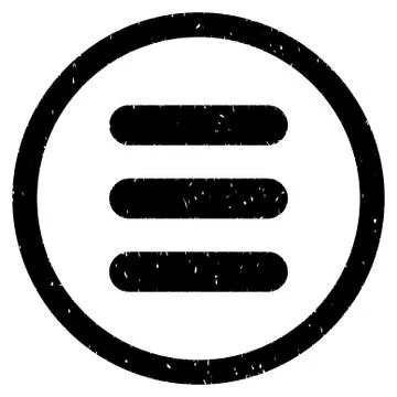 Menu Stack Icon Rubber Stamp Stock Illustration