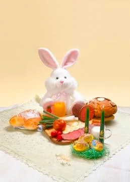 Menu on table Stock Photos