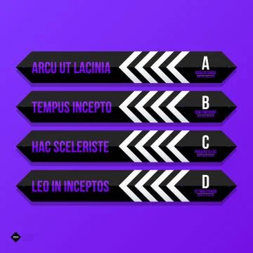 Menu template with horizontal options/banners. EPS10 vector template Stock Illustration