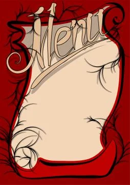 Menu template Stock Illustration