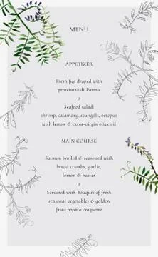 Menu template Stock Illustration