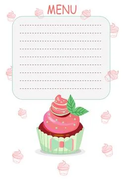 Menu template Stock Illustration