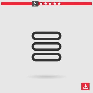 Menu vector icon Stock Illustration