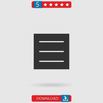 Menu vector icon Stock Illustration