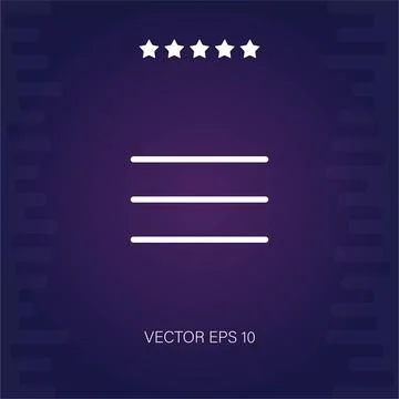 Menu vector icon Stock Illustration