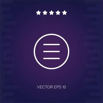 Menu vector icon Stock Illustration