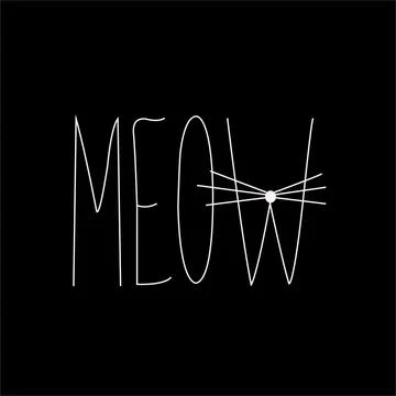 MEOW A CUTE VECTOR Stock-Illustration