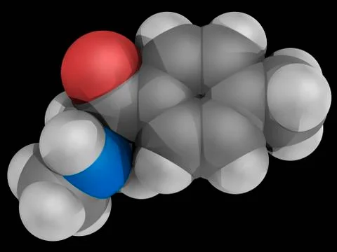Mephedrone drug molecule Stock Illustration