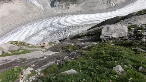 Mer de Glace glacier Stock Footage 208091911