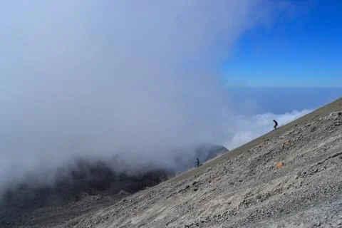 Merapi agungwidi 8/7/12 Foto stock