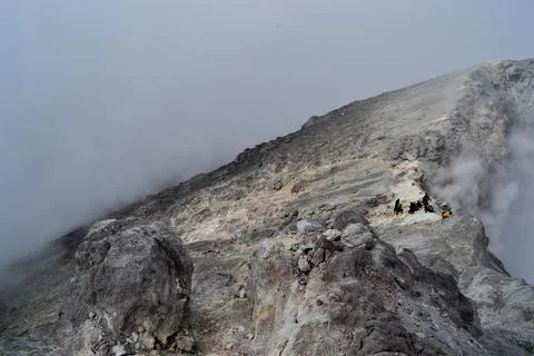 Merapi agungwidi 8/7/12 Foto stock