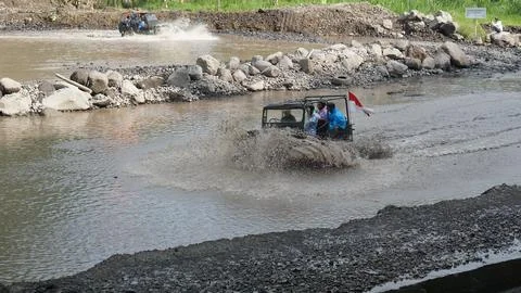 Merapi Jeep Tour Stock Photos
