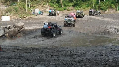 Merapi Jeep Tour Fotos de archivo