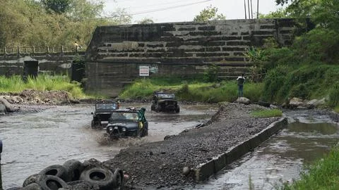Merapi Jeep Tour Stock Photos