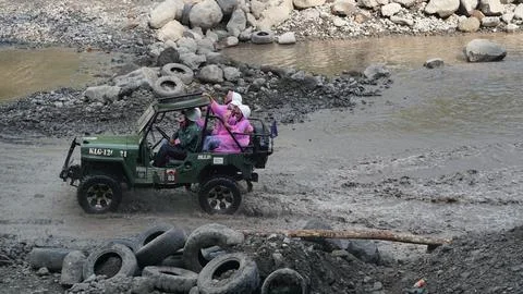 Merapi Jeep Tour Stock Photos