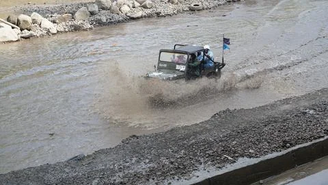 Merapi Jeep Tour Stock Photos