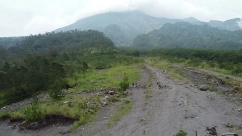Merapi Mount Travel - Indonesia Video stock 234525991
