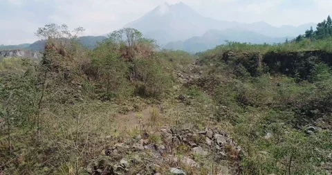 Merapi Mount in Yogyakarta, Indonesia Stock Footage 118422198