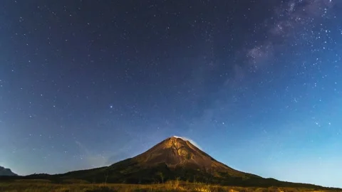Merapi mountain timelapse Stock Footage 227906706