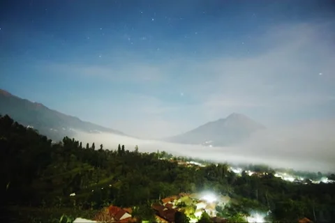 Merapi mountain timelapse Stock Footage 227906860