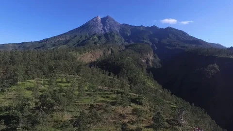 Merapi Mountain Yogyakarta Stock Footage 104523257