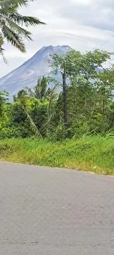 Merapi moutain view Foto stock