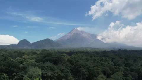 Merapi Mt Stock Footage 306268614