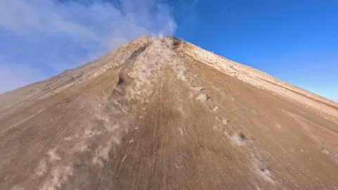 Merapi Volcano from Close 스톡 사진