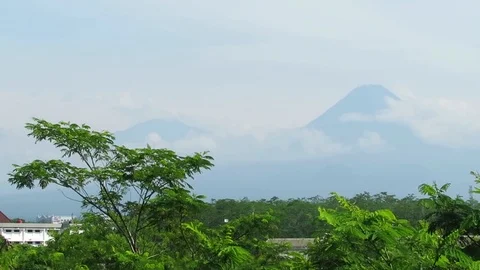 Merapi volcano Stock Footage 106324106