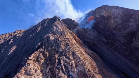 Merapi Volcano Southeast Creater Foto stock