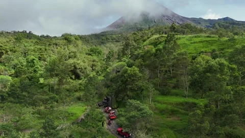 Merapi Yogyakarta Volcano Stock Footage 322018679