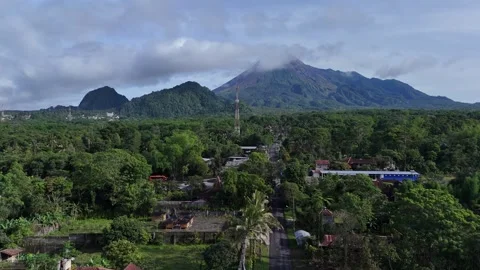 Merapi Yogyakarta Volcano Stock Footage 322018780