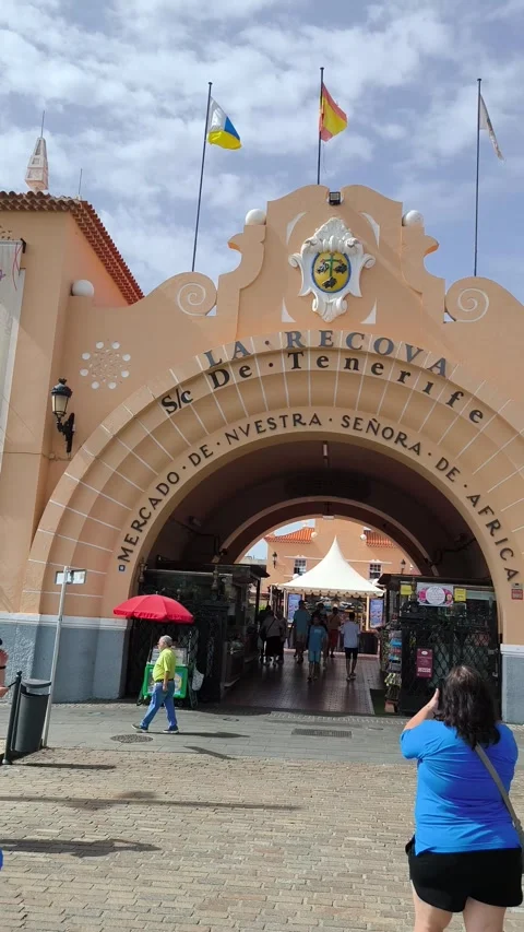 Mercado de Nuestra Senora de Africa, historic market in Santa Cruz de Tenerife Stock Footage 329246874