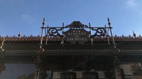 Mercado de San Miguel Stock Footage