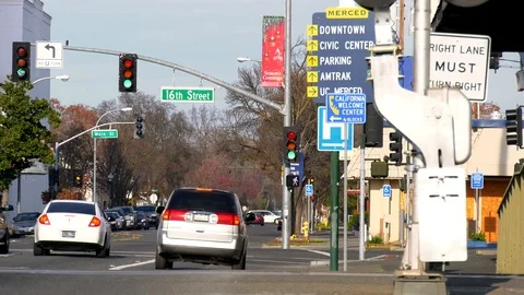 Merced, California Stock Footage 100650889