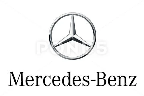 Mercedes benz logo cars Stock Illustration
