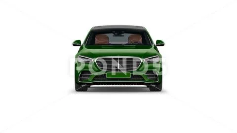Mercedes-Benz S-Class Mockup Front View PSDテンプレート