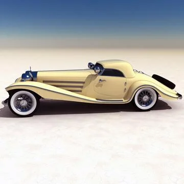 Mercedes M-540K 3D Model